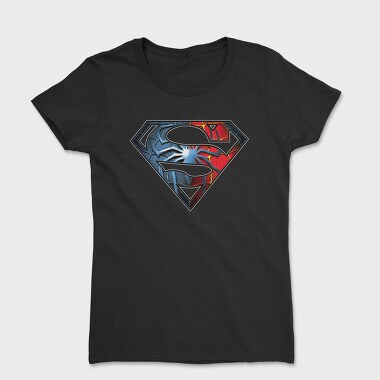 Superman Spiderman Crossed Suit Eyes, Tricou Femei