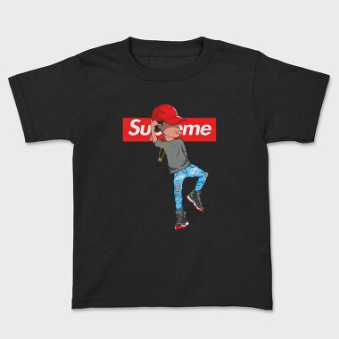 Supreme Money Gangster Gun Urban Art 99, Tricou Copii