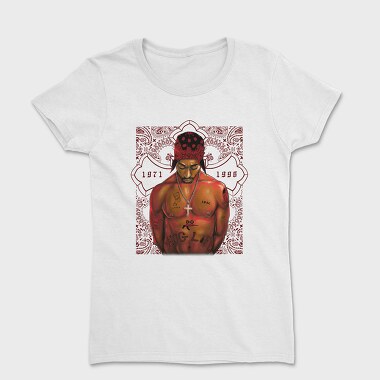 Tupac Tribute Paisley Tattoo 1971 1996, Tricou Femei