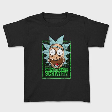 Zombie Rick Morty Eyes Blood 99, Tricou Copii