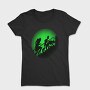 Zombie Walking Stairs Ghoul Green Light, Tricou Femei