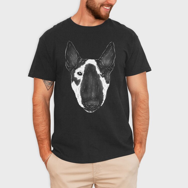 Miniature Bull Terrier, Tricou Barbati (Unisex)