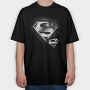 Superman Spray Paint Splash, Tricou Oversize Barbati (Unisex)