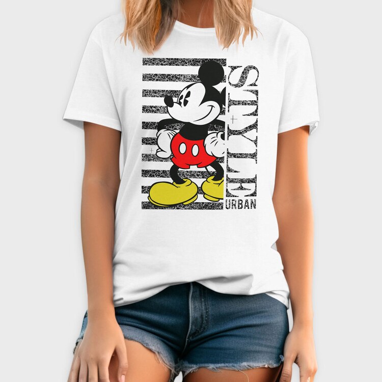 Mickey Mouse Urban Pattern, Tricou Barbati (Unisex)