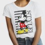 Mickey Mouse Urban Pattern, Tricou Femei