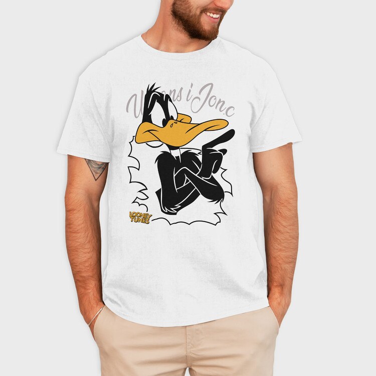 Daffy Duck Looney Tunes Urban Art, Tricou Barbati (Unisex)