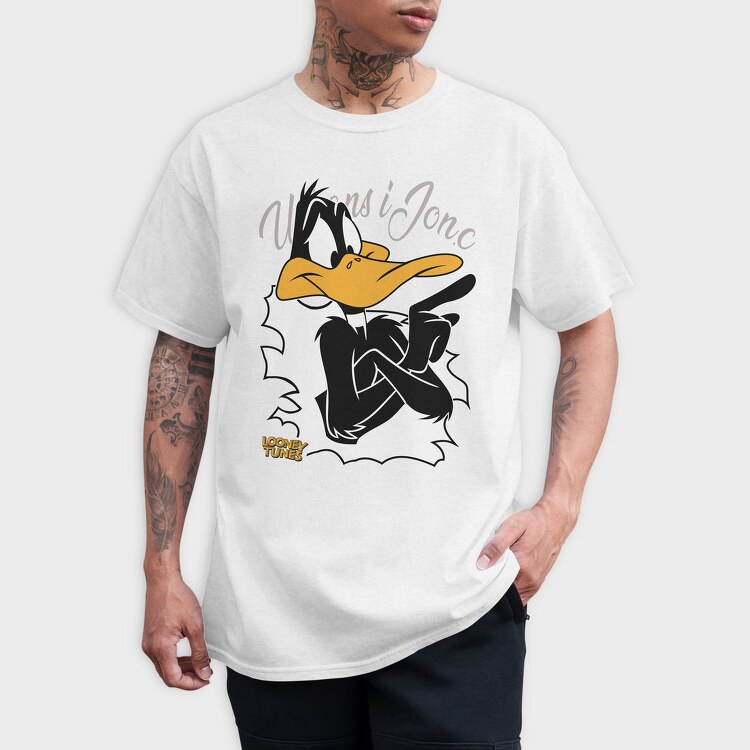 Daffy Duck Looney Tunes Urban Art, Tricou Barbati (Unisex)