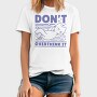 Dont Overthink Cat, Tricou Barbati (Unisex)