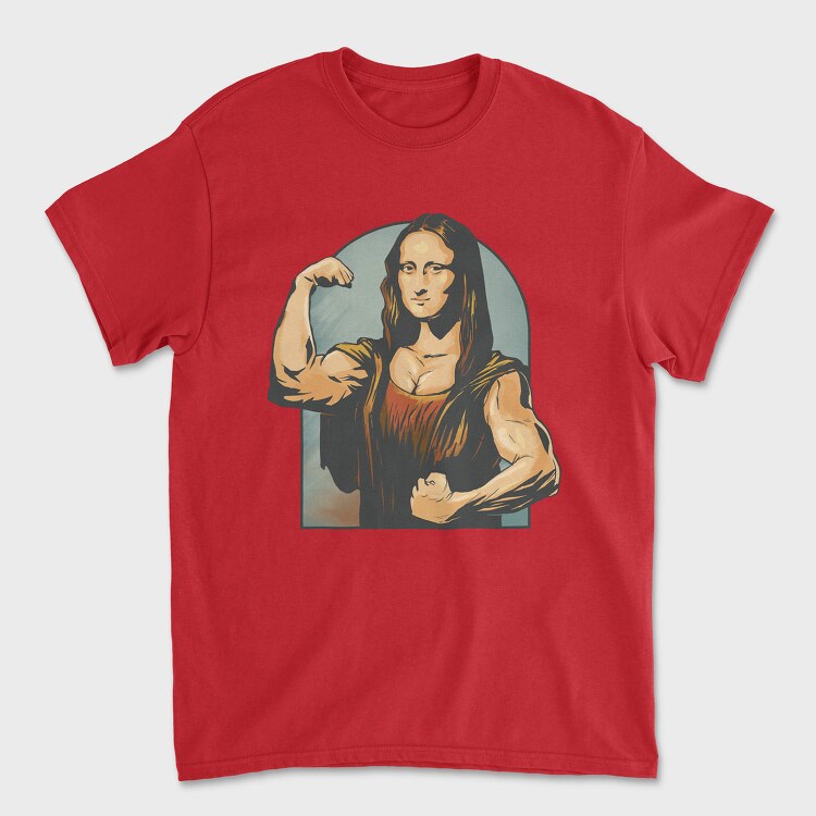 Mona Lisa Lifter, Tricou Barbati (Unisex)