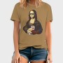 Monalisa Painting Kebab, Tricou Barbati (Unisex)