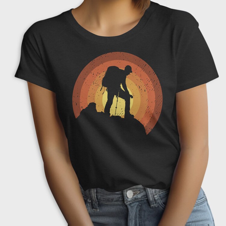 Hiker Sunset, Tricou Femei