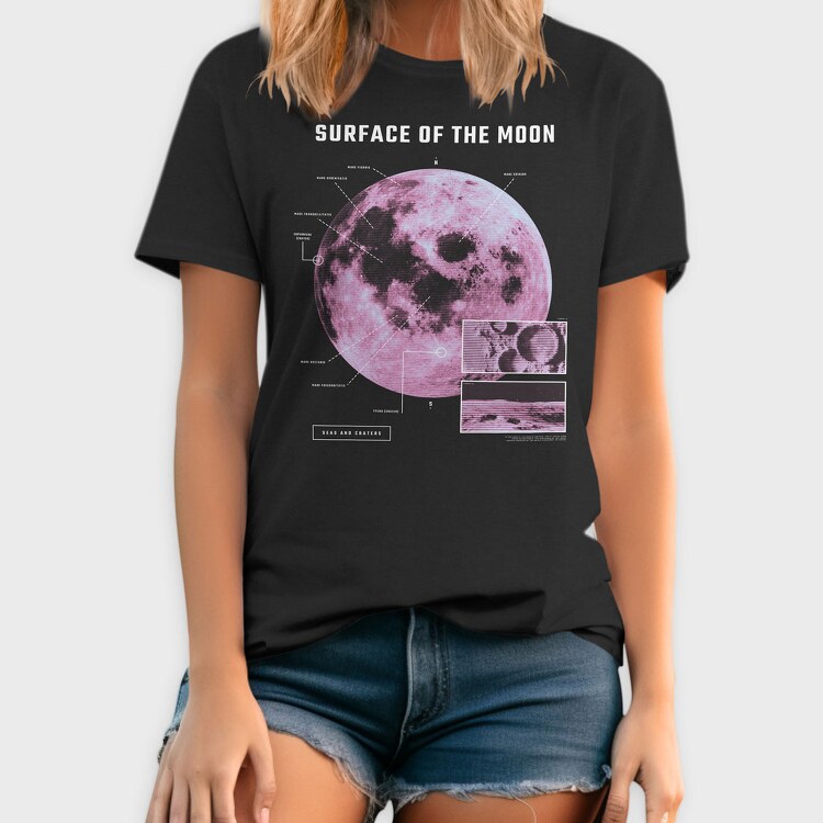 Surface of the Moon, Tricou Barbati (Unisex)