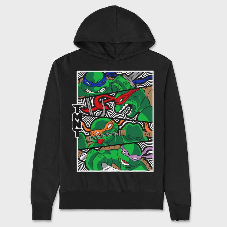 Mutant Teenage Ninja Turtles, Hanorac Oversize Barbati (Unisex)