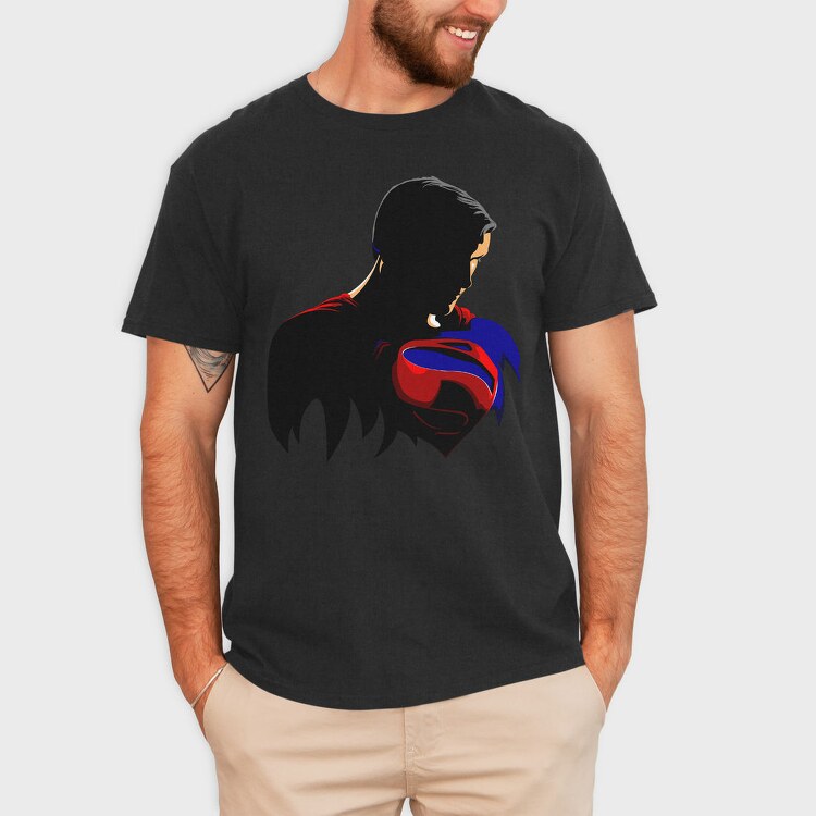 Superman Silhouette Back 99, Tricou Barbati (Unisex)