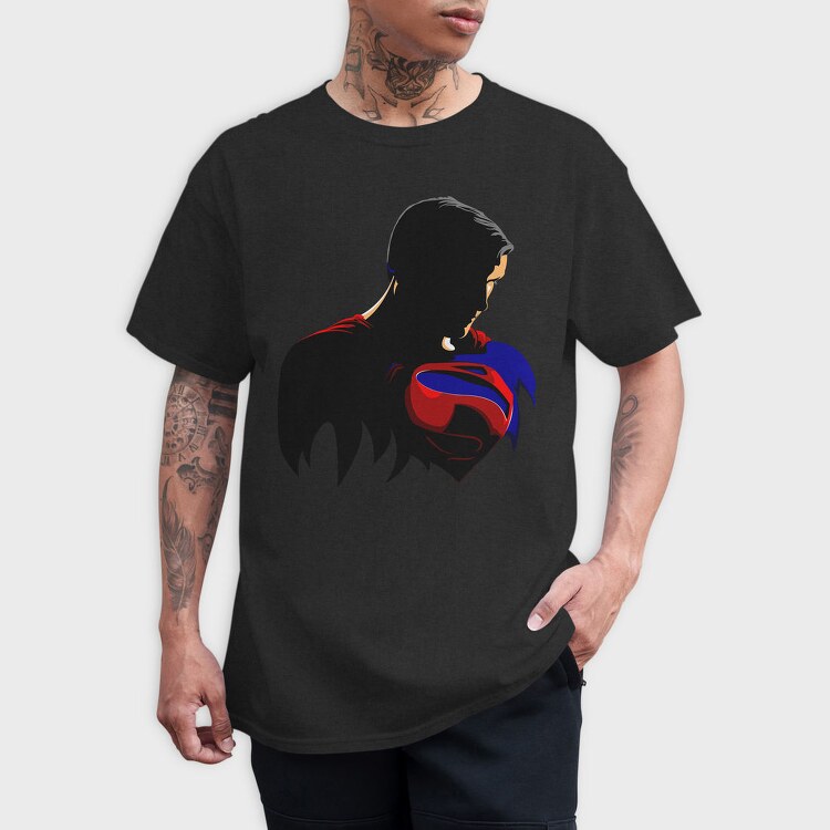 Superman Silhouette Back 99, Tricou Barbati (Unisex)