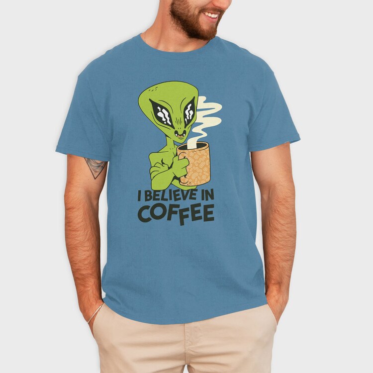 Alien Coffee, Tricou Barbati (Unisex)