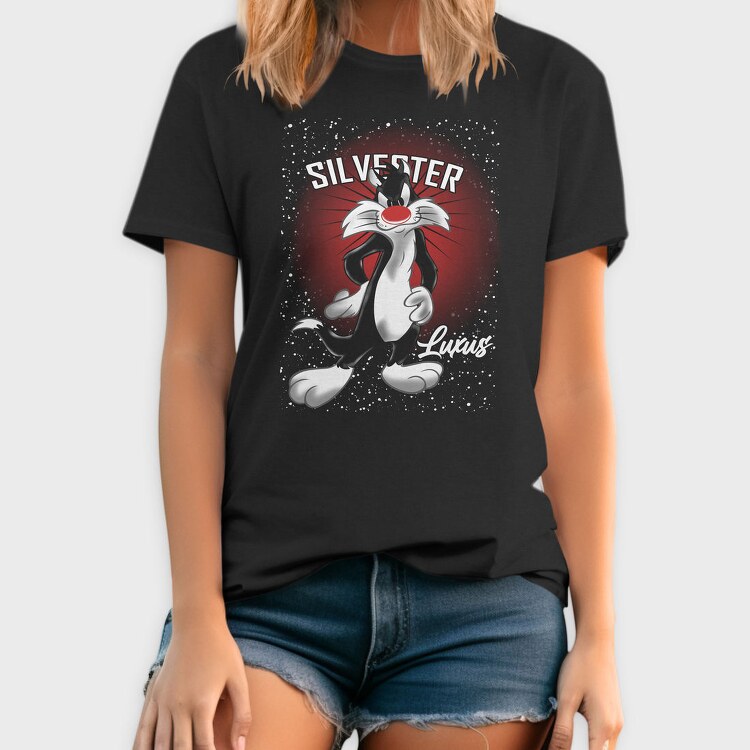 Silverster Sly Eyes Red, Tricou Barbati (Unisex)