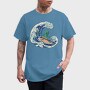 Surfing Alien, Tricou Barbati (Unisex)