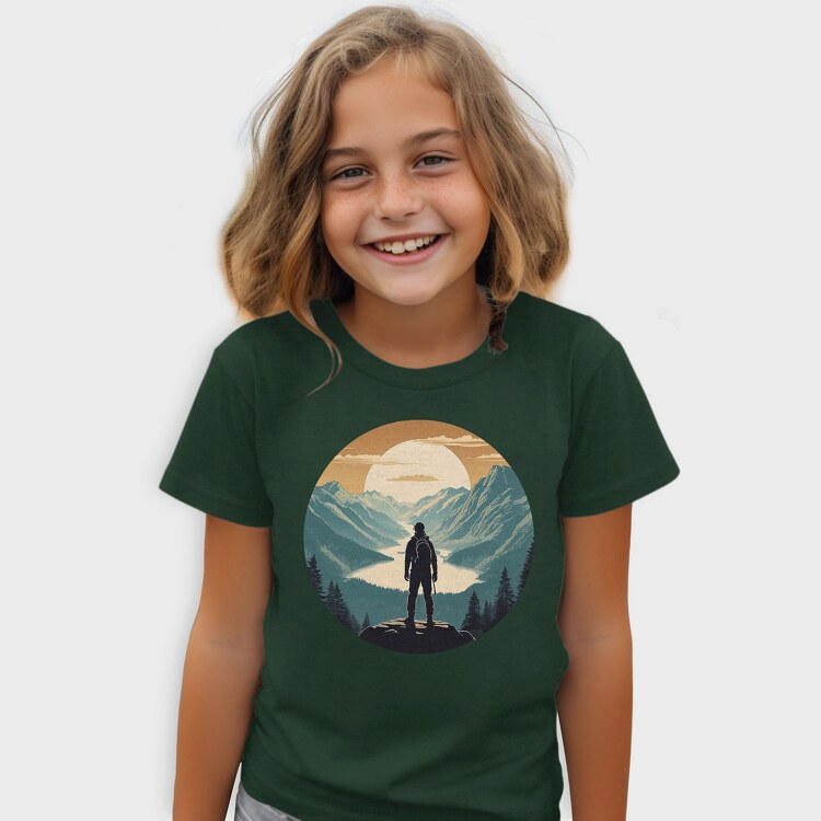 Hiking Nature Mountain, Tricou Copii