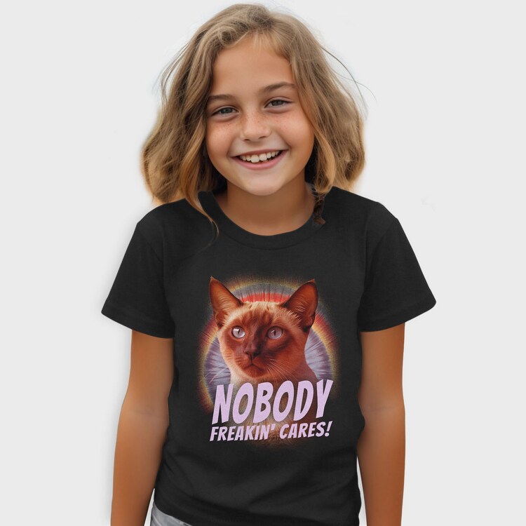 Cat Nobody Freakin Cares, Tricou Copii