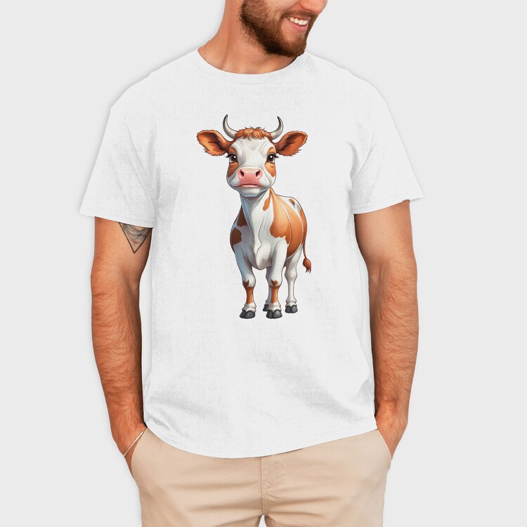 Allguer Cow, Tricou Barbati (Unisex)