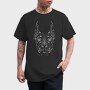 Monochrome Doberman, Tricou Barbati (Unisex)
