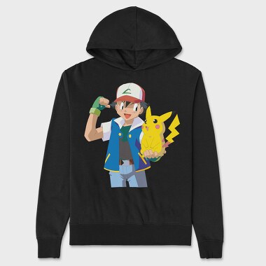 Cartoon Retro Pokemon 4, Hanorac Oversize Barbati (Unisex)