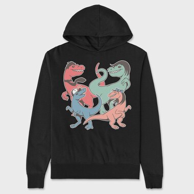 Dinosaurs Family, Hanorac Oversize Barbati (Unisex)