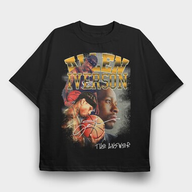 Allen Iverson Nba, Tricou Oversize Barbati (Unisex)