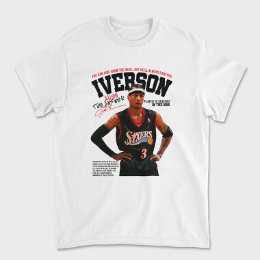 Allen Iverson Philadelphia 76Ers, Tricou Barbati (Unisex)