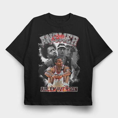 Allen Iverson, Tricou Oversize Barbati (Unisex)