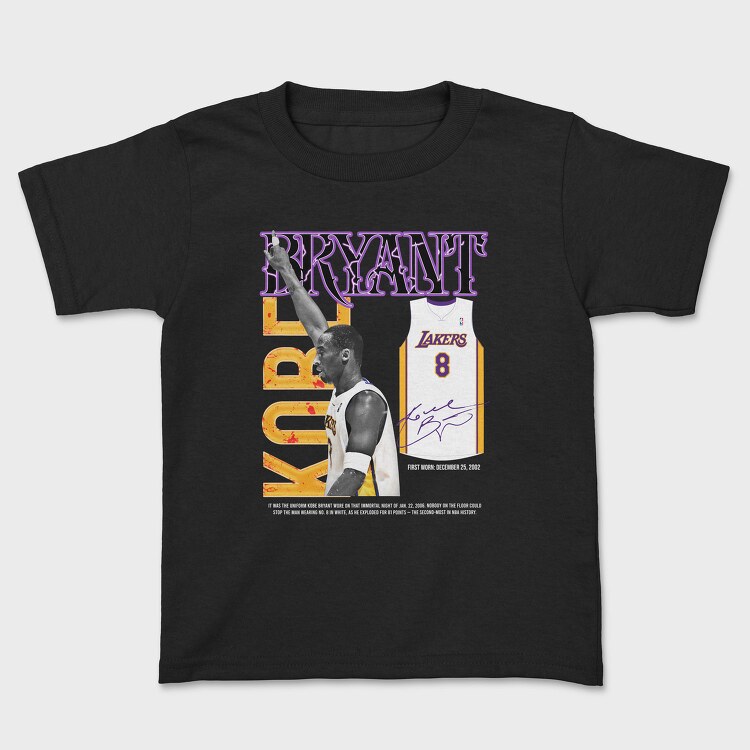 Kareem Abdul Jabbar Los Angeles Lakers, Tricou Copii