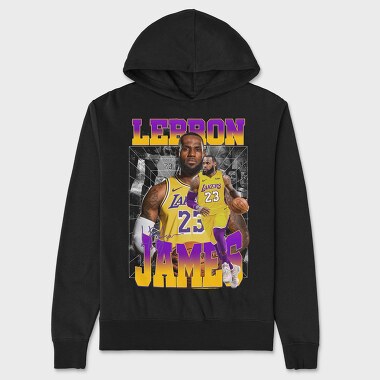 Lebron James Lakers, Hanorac Oversize Barbati (Unisex)