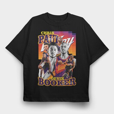 Nba Booker Devin, Tricou Oversize Barbati (Unisex)