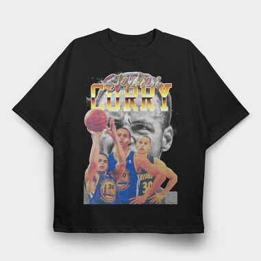 Steph Curry Warriors, Tricou Oversize Barbati (Unisex)