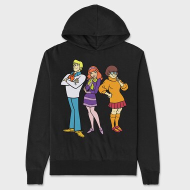 Cartoon Retro Scooby Doo 1, Hanorac Oversize Barbati (Unisex)