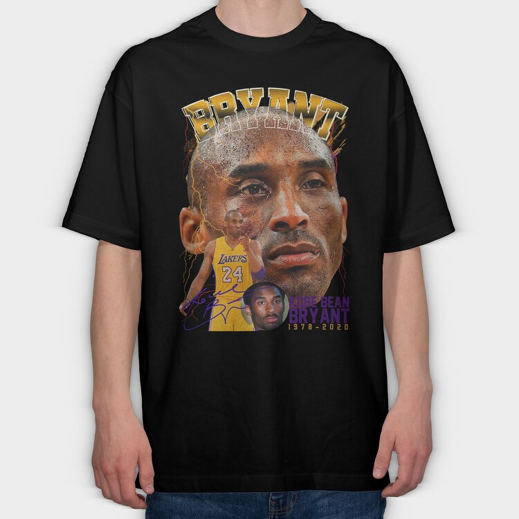 Kobe Bryant Lakers 24, Tricou Oversize Barbati (Unisex)