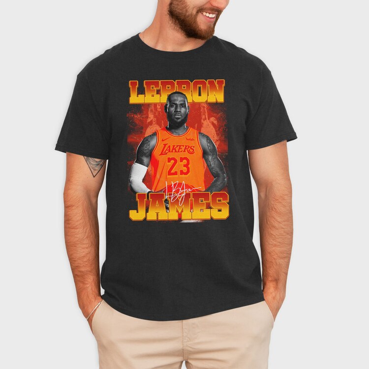 Nba Lebron James, Tricou Barbati (Unisex)