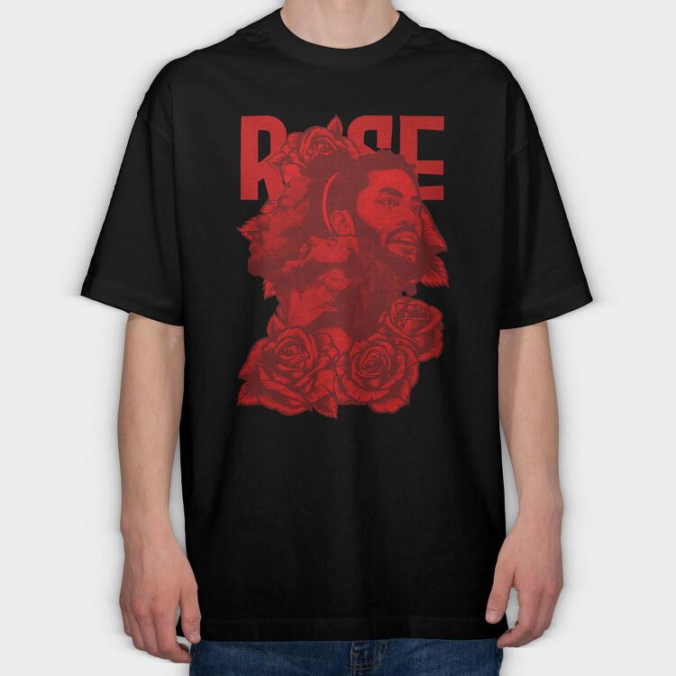 Rose Nba, Tricou Oversize Barbati (Unisex)
