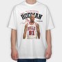 Dennis Rodman Bulls, Tricou Oversize Barbati (Unisex)