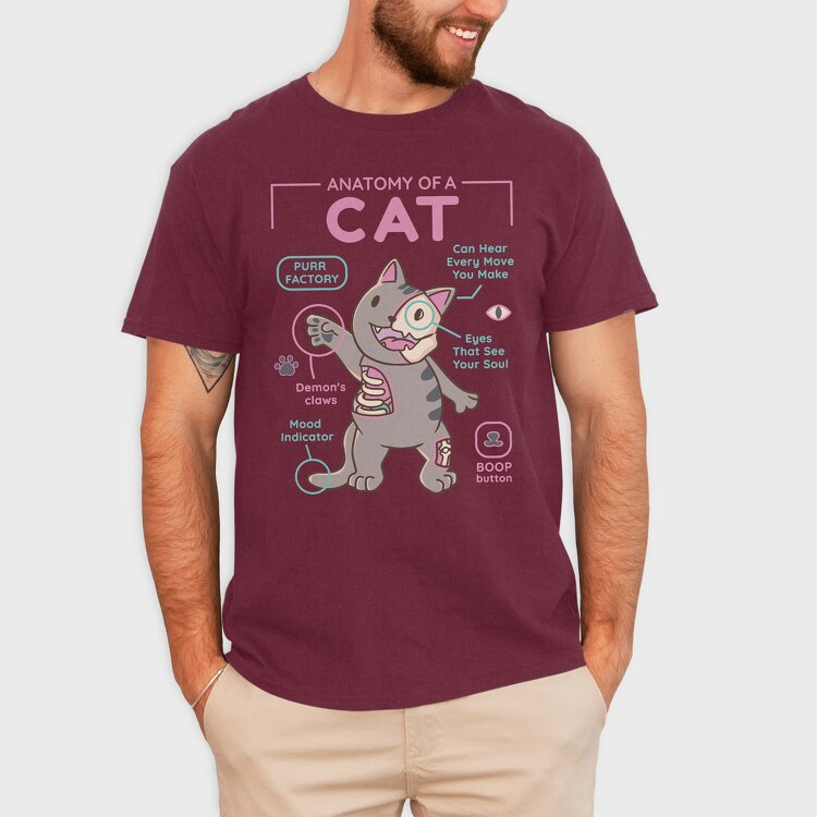 Anatomy of a Cat, Tricou Barbati (Unisex)