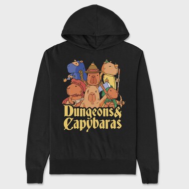 Dungeons and Capybaras, Hanorac Oversize Barbati (Unisex)