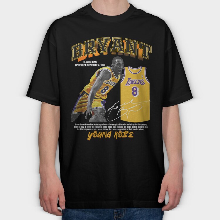 Bryant Lakers Jersey, Tricou Oversize Barbati (Unisex)