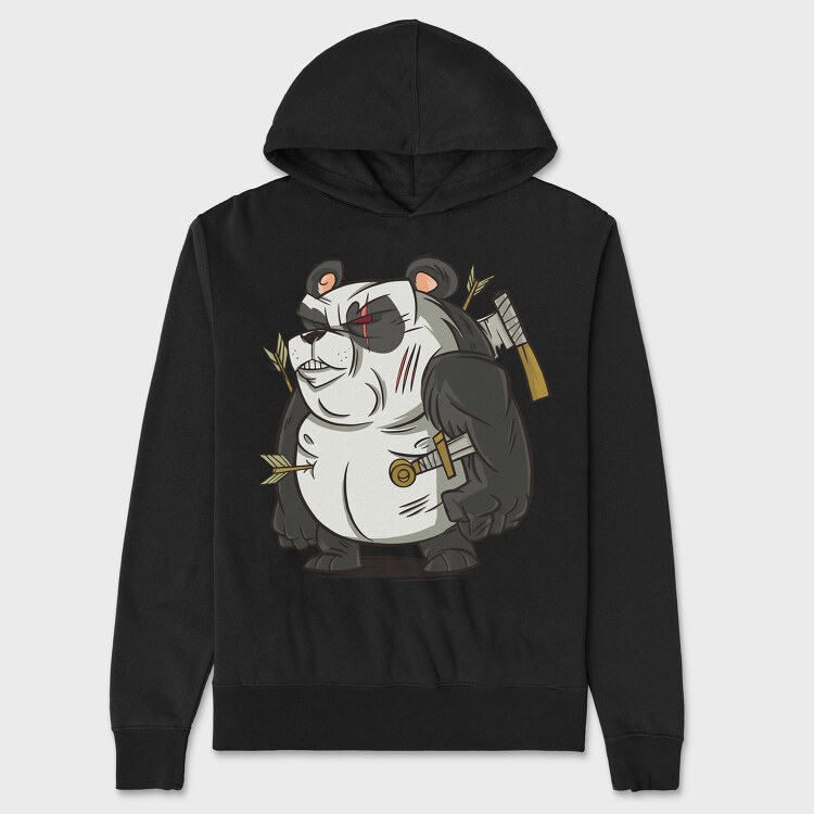 Panda Warrior, Hanorac Oversize Barbati (Unisex)