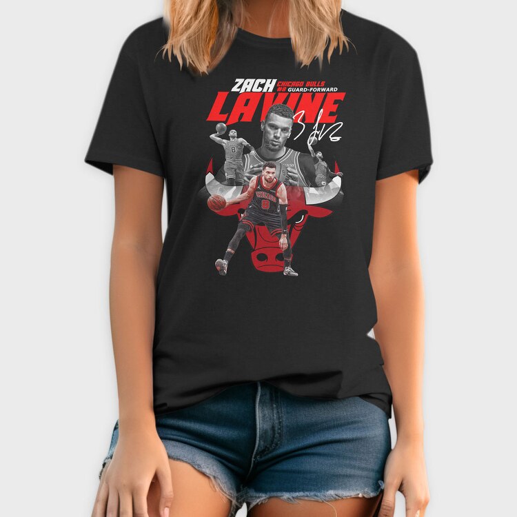 Layne Chicago Bulls, Tricou Barbati (Unisex)