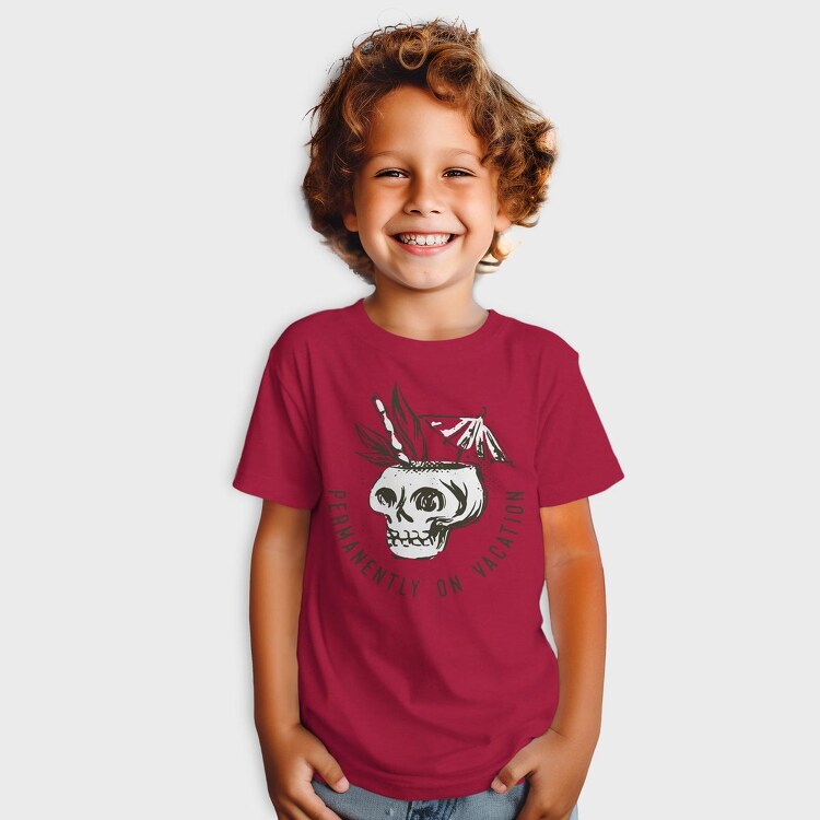 Summer Vacation Skull, Tricou Copii