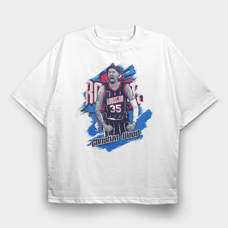 Christian Marquise Wood Art, Tricou Oversize Barbati (Unisex)