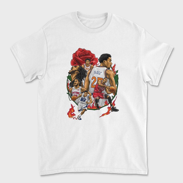 D ROSE Collage Art, Tricou Barbati (Unisex)