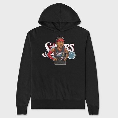 IVERSON Sixers, Hanorac Oversize Barbati (Unisex)