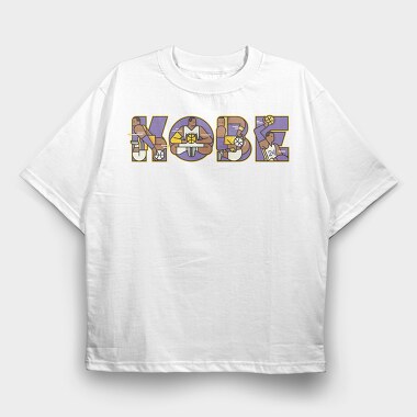 KOBE Name Art, Tricou Oversize Barbati (Unisex)